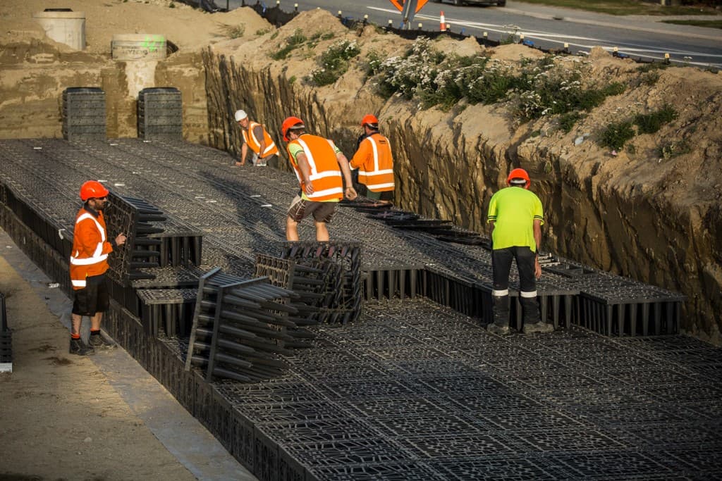 This project originally had a plastic flat pack system as the specificat project photo