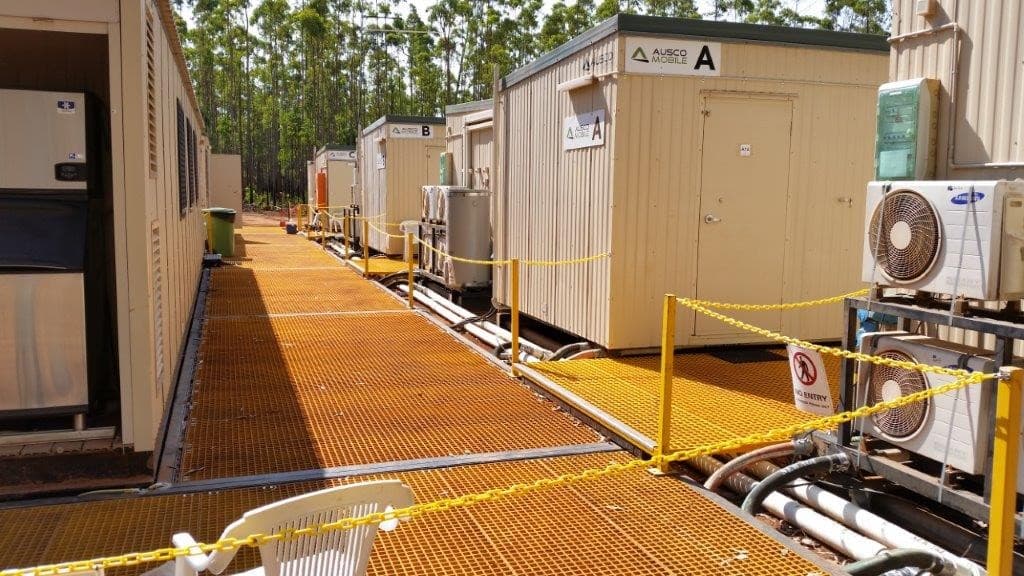 Ausco Modular camps were contracted to