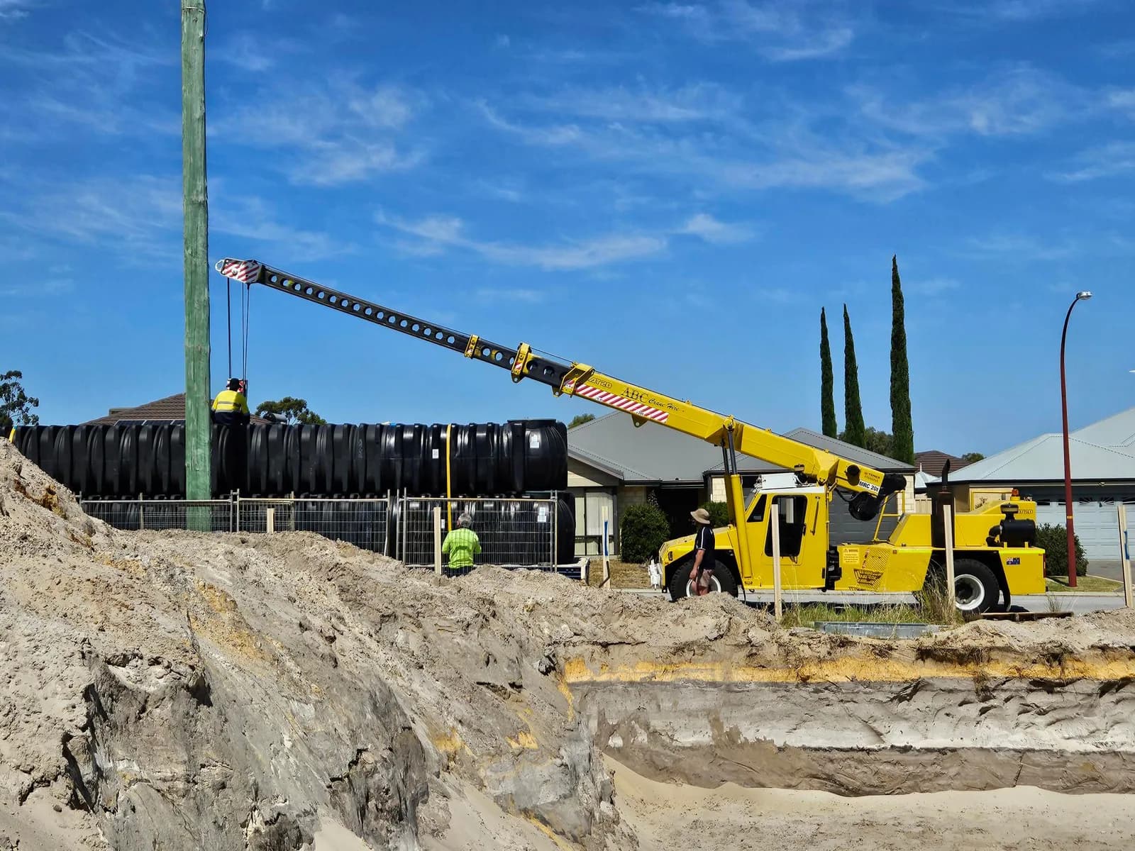 125,000 litres of rainwater turns flood risk into landscape asset project photo, Canning Vale, WA