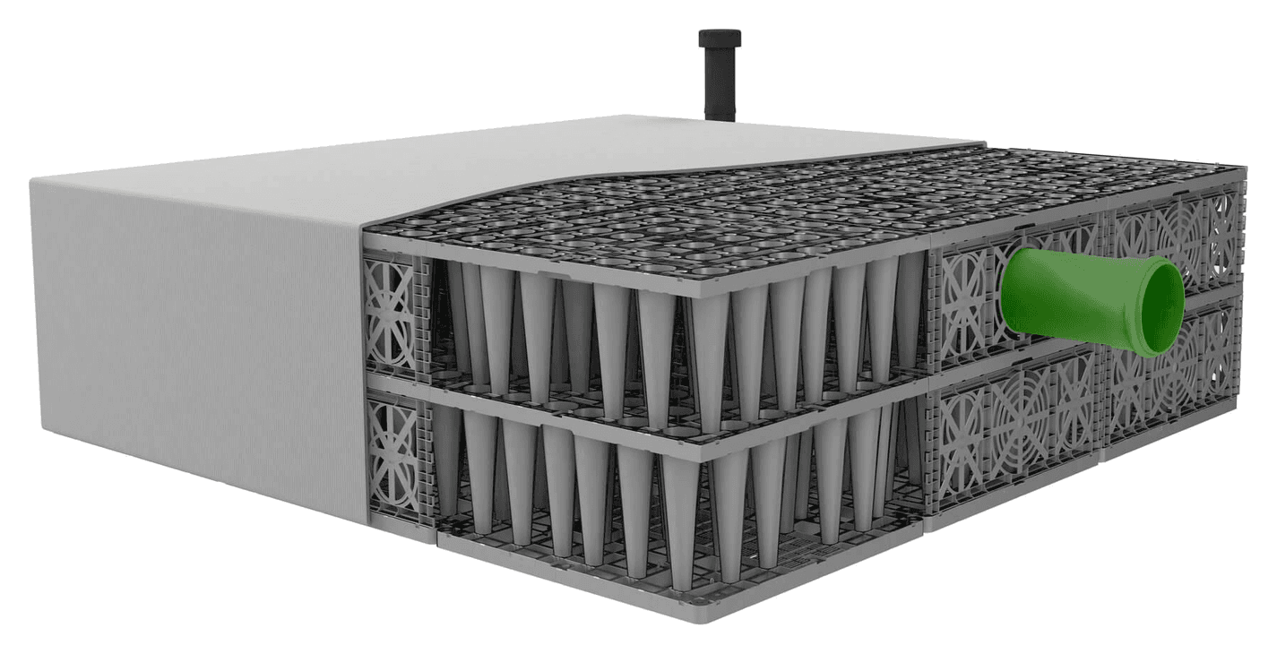 EcoBloc infiltration module catalogue product photography