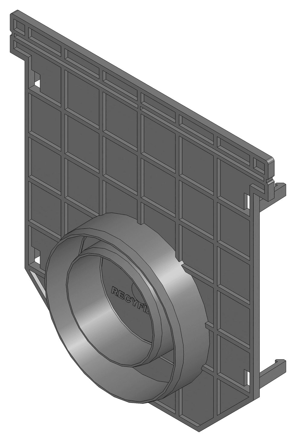 End Cap Combined PRO 150 Type 01 with DN100 Outlet - HAURATON - Surface Drainage Australia