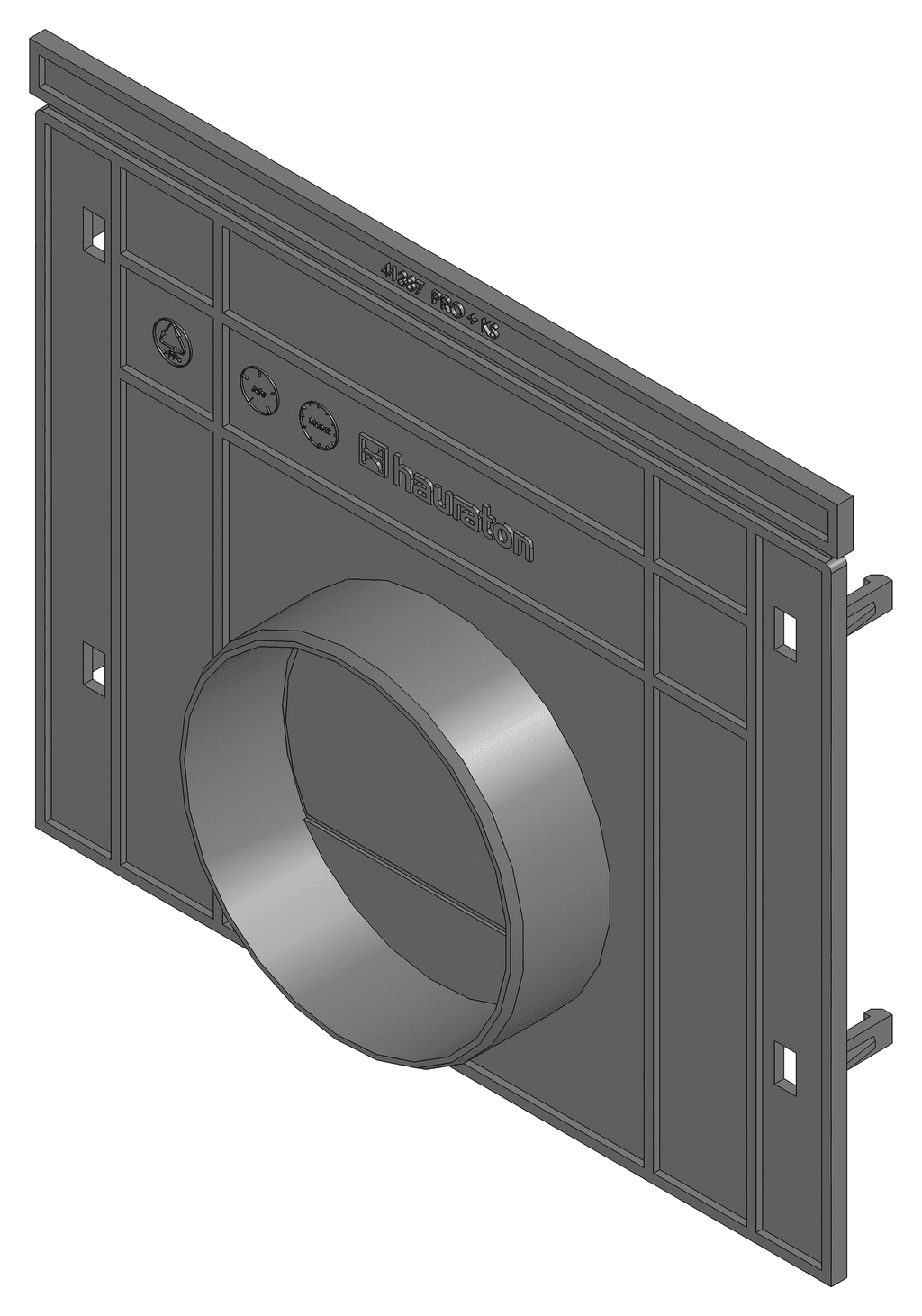 End Cap Combined PRO & NC 200 Type 010 with DN100 PVC Outlet - HAURATON - Surface Drainage Australia