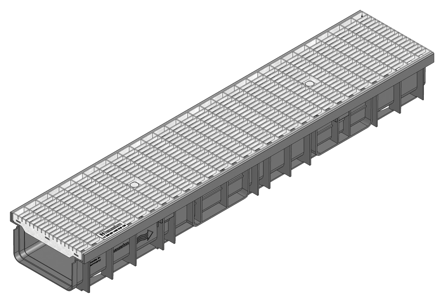 RECYFIX PRO 150 - Type 115 with Galv Mesh Grate 30/10 Class B 1m - HAURATON - Surface Drainage Australia